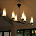 léon, le lustre 6 feux mid century