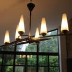 léon, le lustre 6 feux mid century