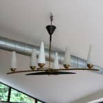 léon, le lustre 6 feux mid century