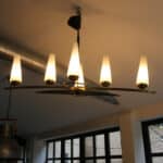 léon, le lustre 6 feux mid century