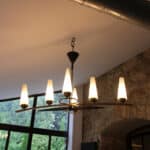 léon, le lustre 6 feux mid century