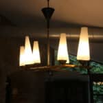 léon, le lustre 6 feux mid century