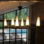 léon, le lustre 6 feux mid century