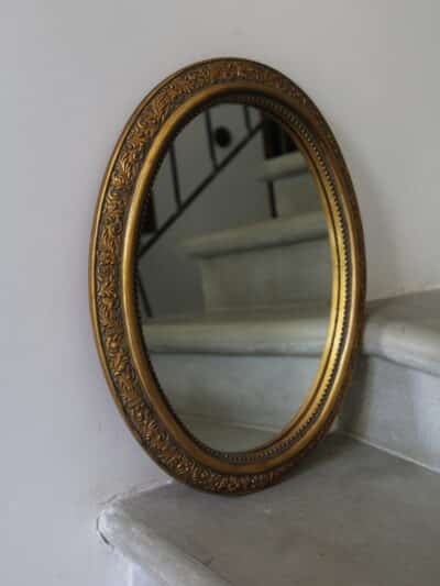 marius, le miroir ovale bois doré ancien (copie)