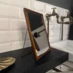 marceau, le miroir plastique ambre écaille